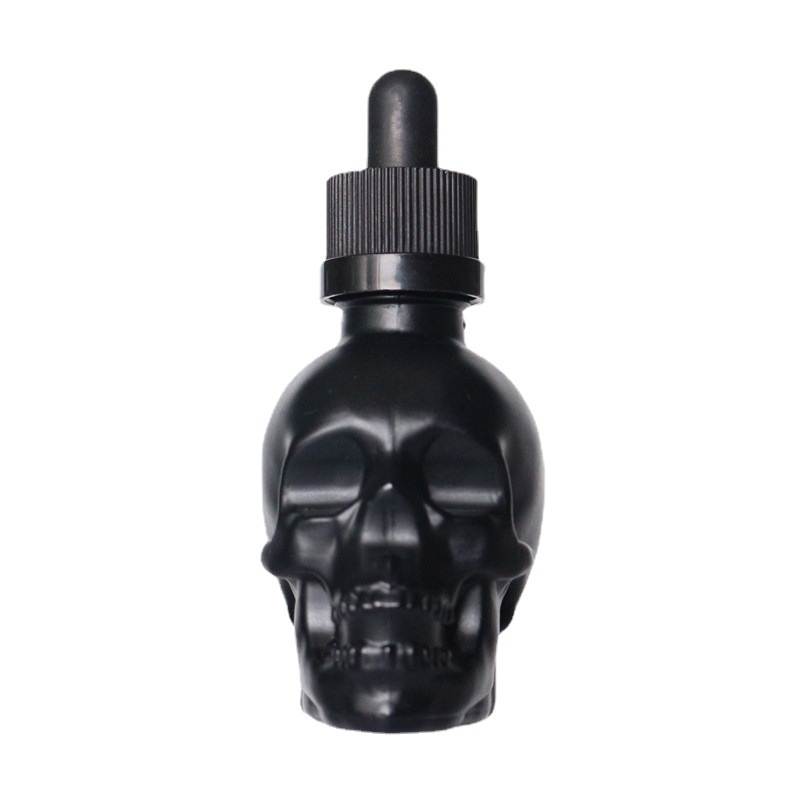 Bitters Bottle Set - Butelka w kształcie czaszki z zakraplaczem,
