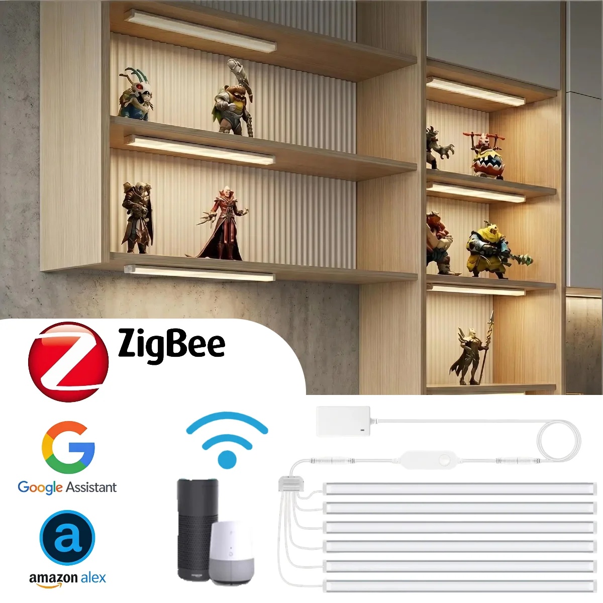 Home Bar And Cabinet - Inteligentne oświetlenie podszafkowe Zigbee, ściemnialna listwa
