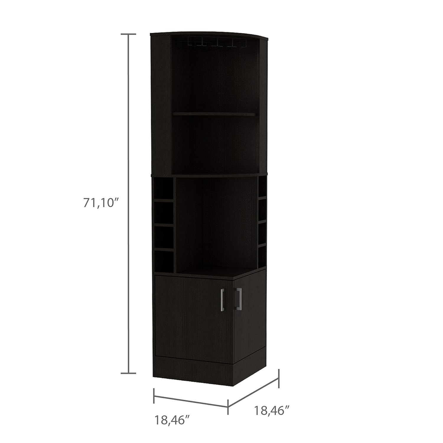 Szafka barowa narożna z 2 półk – Home Bar And Cabinet recenzja i cena