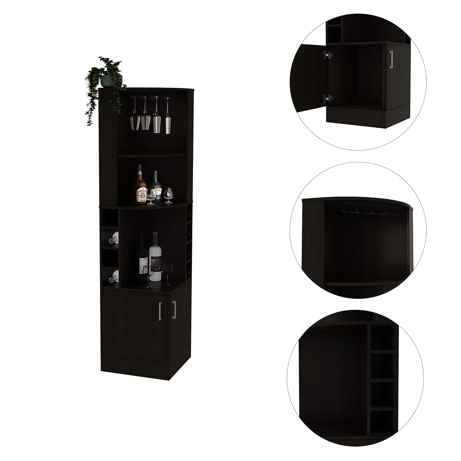 Szafka barowa narożna z 2 półk – Home Bar And Cabinet recenzja i cena