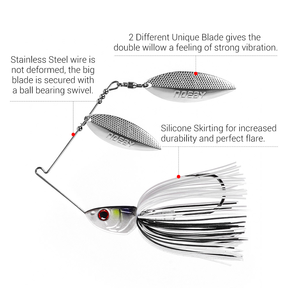 Noeby Spinnerbait 10.5g 14g 21 – Jigger Double Sided recenzja i cena