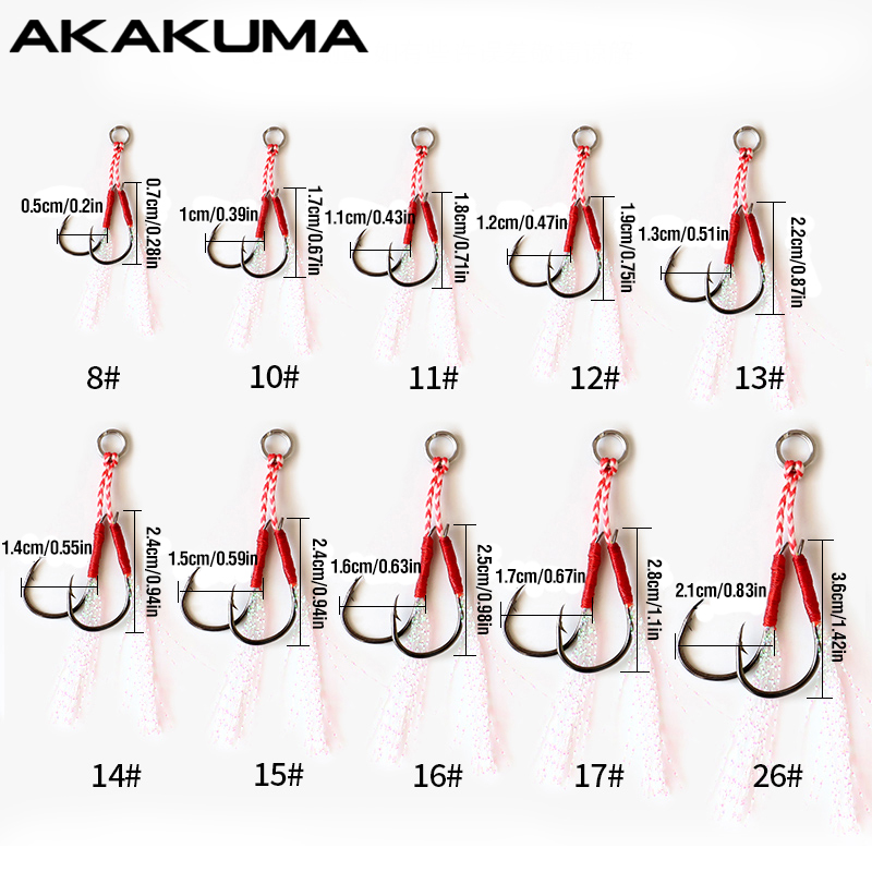 10Pcs Haczyki wędkarskie Pojed – Jigger Double Sided recenzja i cena