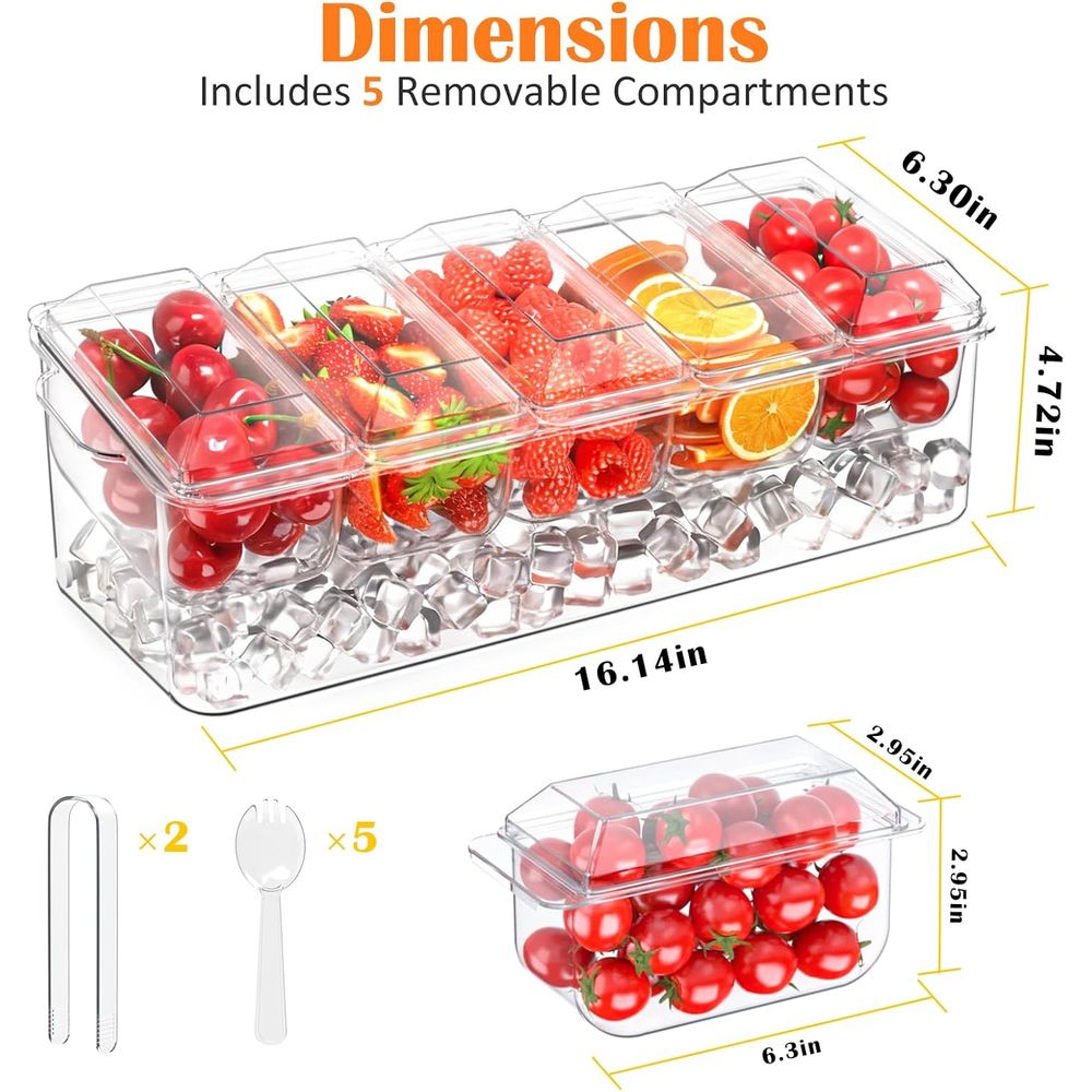 Taca na przyprawy, chłodzona t – Garnish Tray Set recenzja i cena