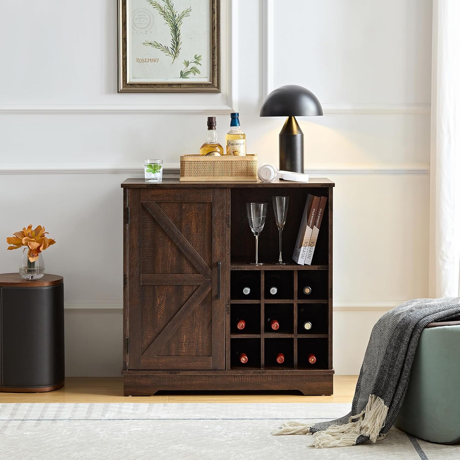 Szafka barowa w stylu rustykal – Home Bar And Cabinet recenzja i cena