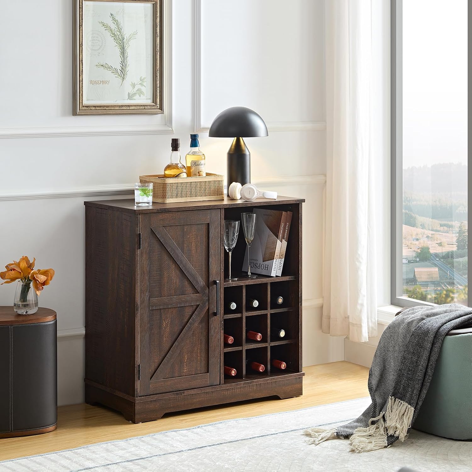 Szafka barowa w stylu rustykal – Home Bar And Cabinet recenzja i cena