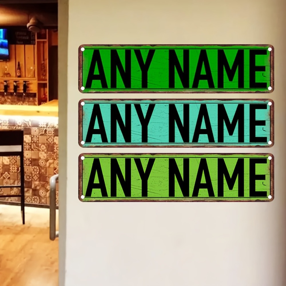 Płaska tabliczka uliczna 2D z  – Home Bar Signs recenzja i cena