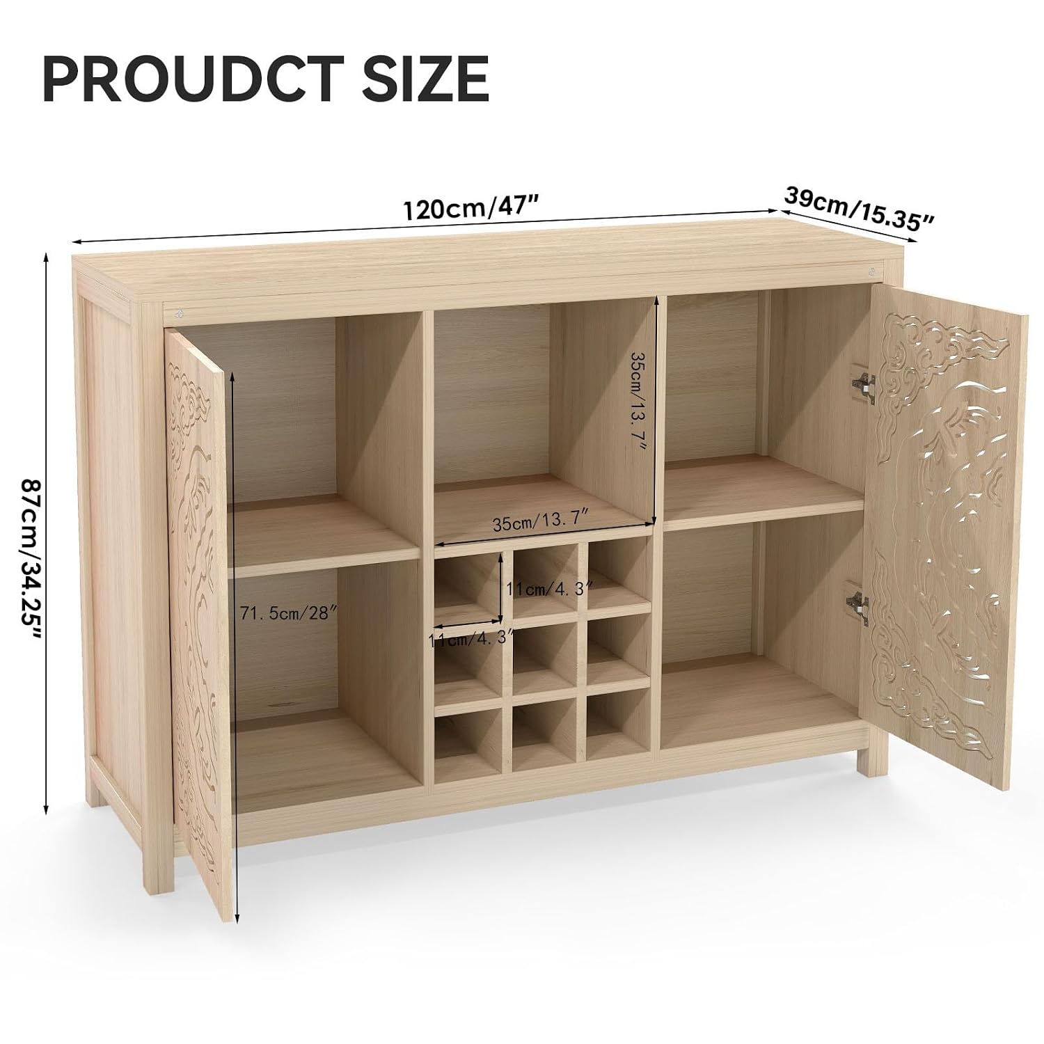 Drewniany szafka barowa z regu – Home Bar And Cabinet recenzja i cena
