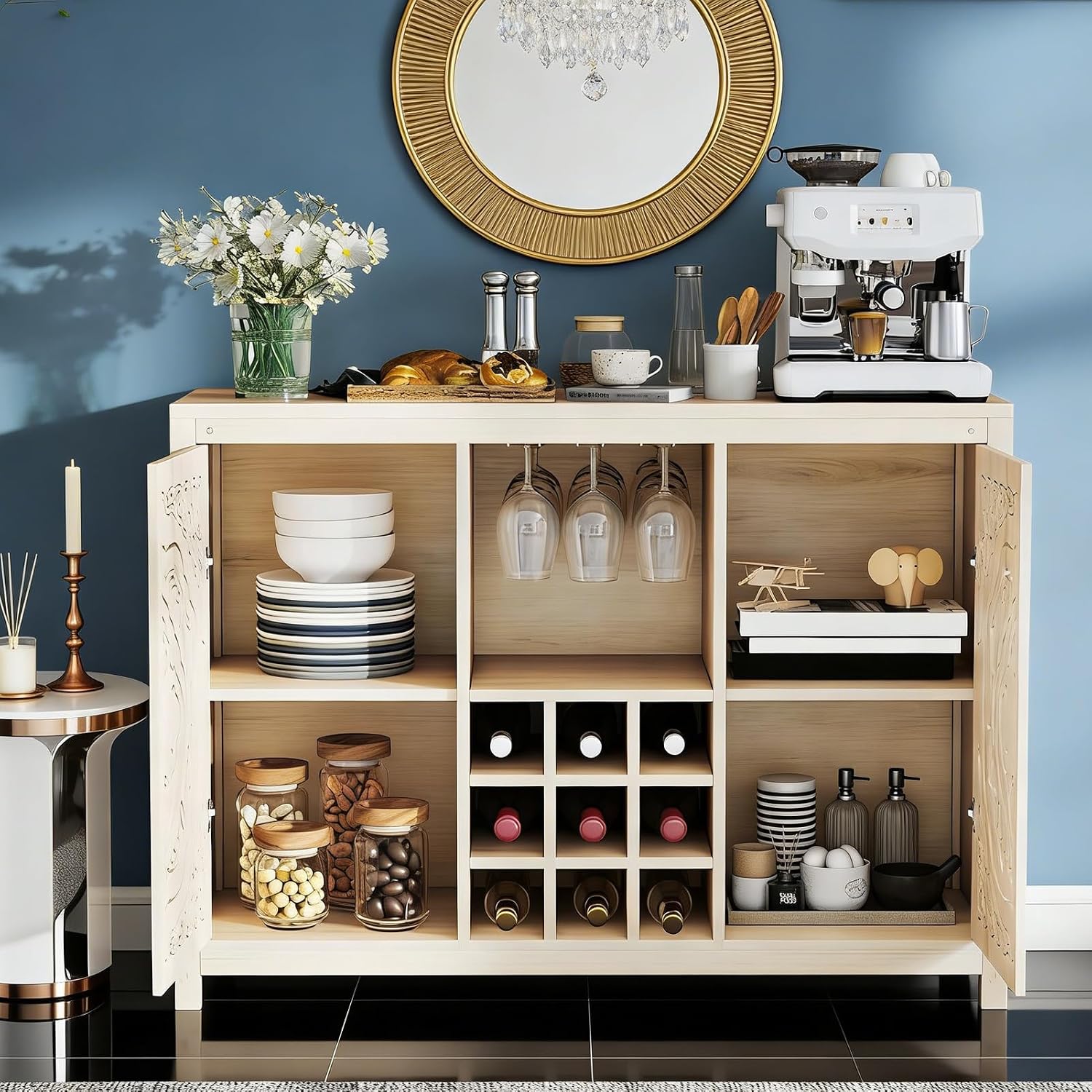 Drewniany szafka barowa z regu – Home Bar And Cabinet recenzja i cena