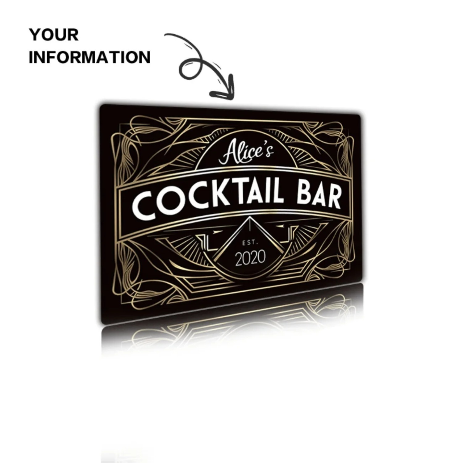 Spersonalizowany metalowy znak – Home Bar Signs recenzja i cena