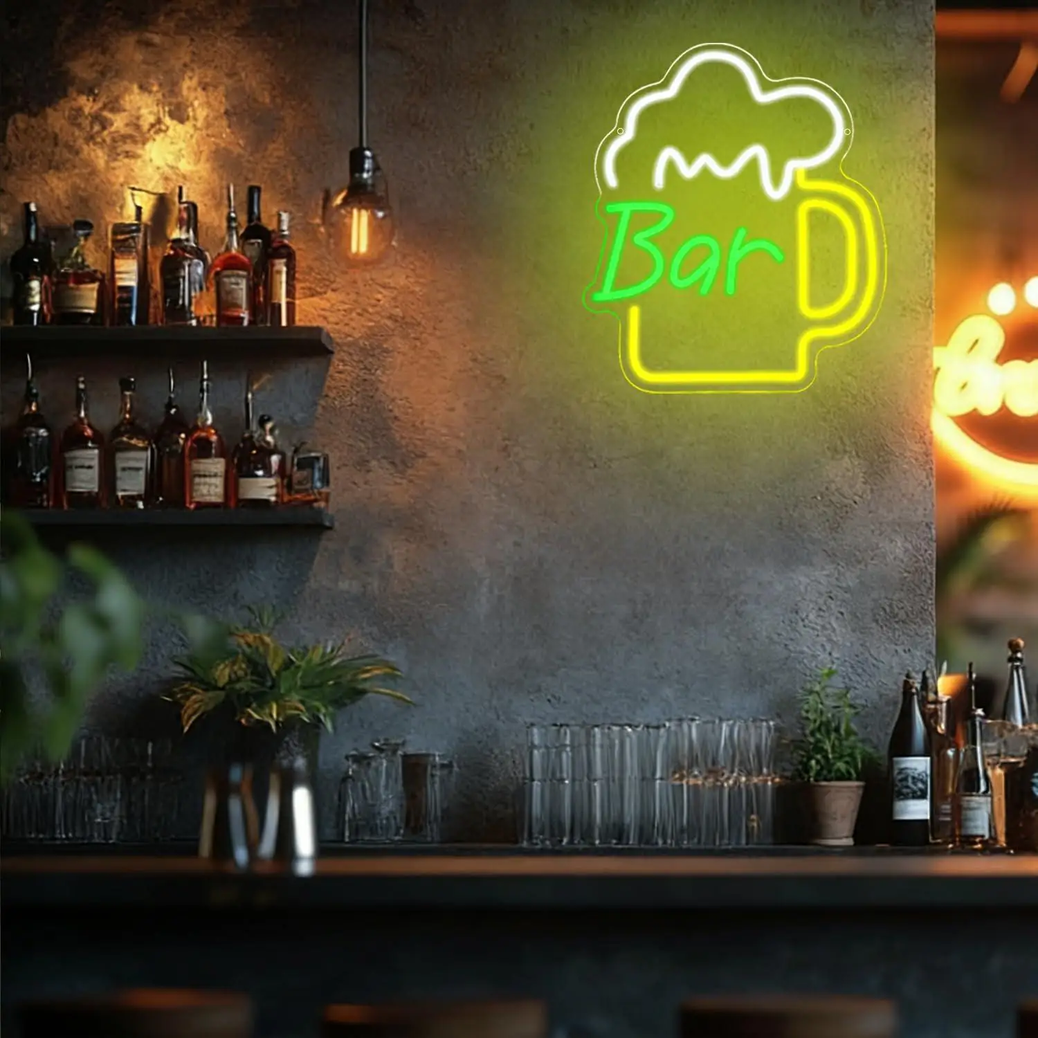 Neonowy szyld barowy z piwem,  – Home Bar Signs recenzja i cena