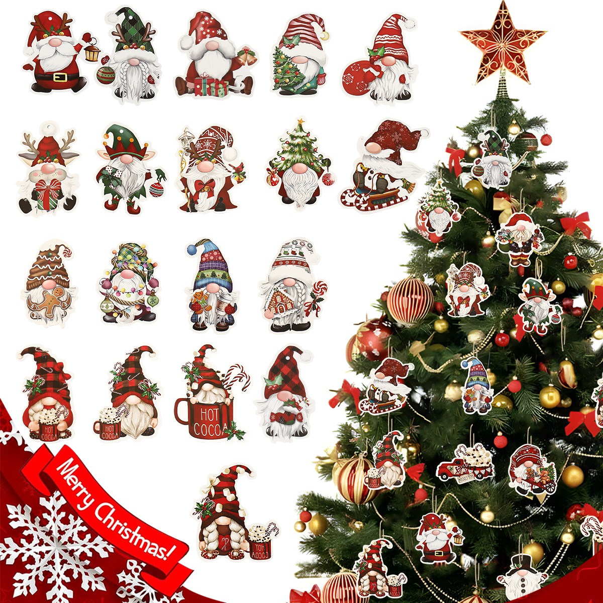 12szt Boże Narodzenie Santa Gn – Home Bargains recenzja i cena
